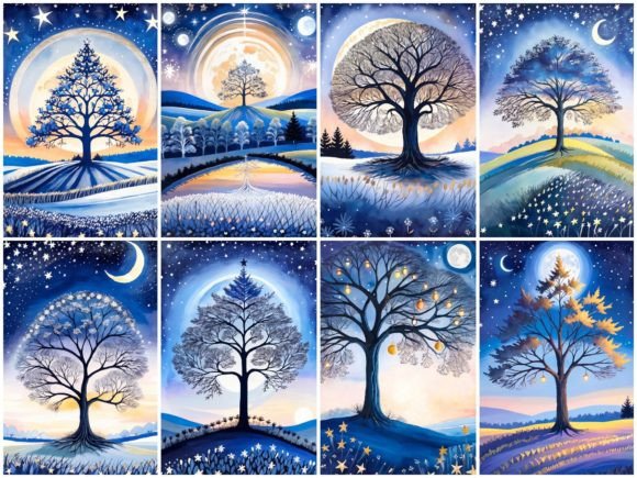 34 Images Christmas Shubie Tree Painting: Illustrations Review