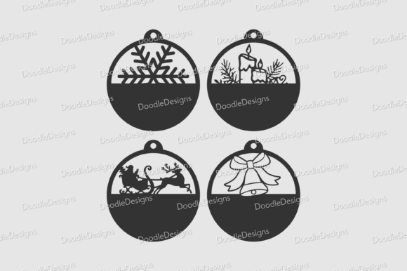 Christmas Bauble Gift Tag SVG Bundle Review