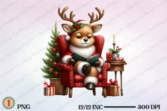Christmas Reindeer Reading Book Review