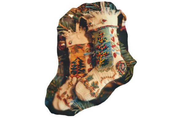 Christmas Stocking Cut out Illustrations Review