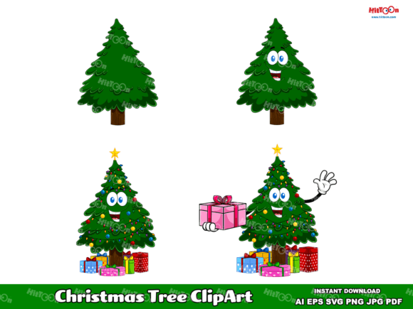 Christmas Tree Cartoon ClipArt: A Publisher’s Review of Seasonal Illustrations