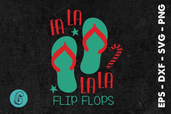 Fa La La Flip Flops Beach Christmas SVG Review for Digital Sellers