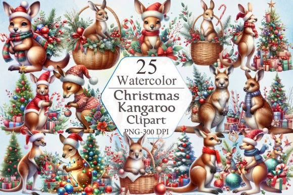 Kangaroo Christmas Clipart Bundle Review