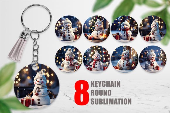 Keychain Adorable Snowman Christmas: A Review for Illustrations and Digital Sellers