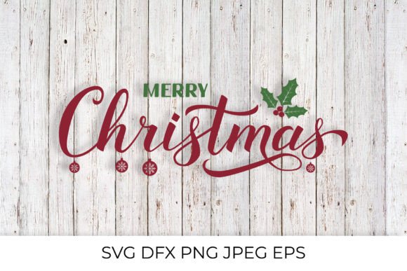 Merry Christmas Calligraphy Lettering Review for Illustrations