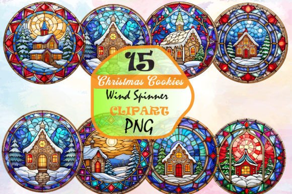 Watercolor Christmas Cookies Clipart PNG for Illustrations